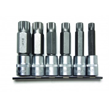 ZESTAW NASADEK SPLINE 6 ELEM. M12-M22